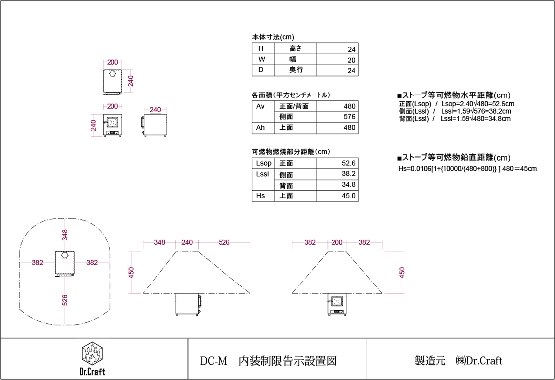 DC-M内装制限告示設置図